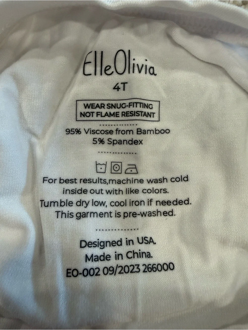 Girls Floral Purple and White Bamboo Pajamas